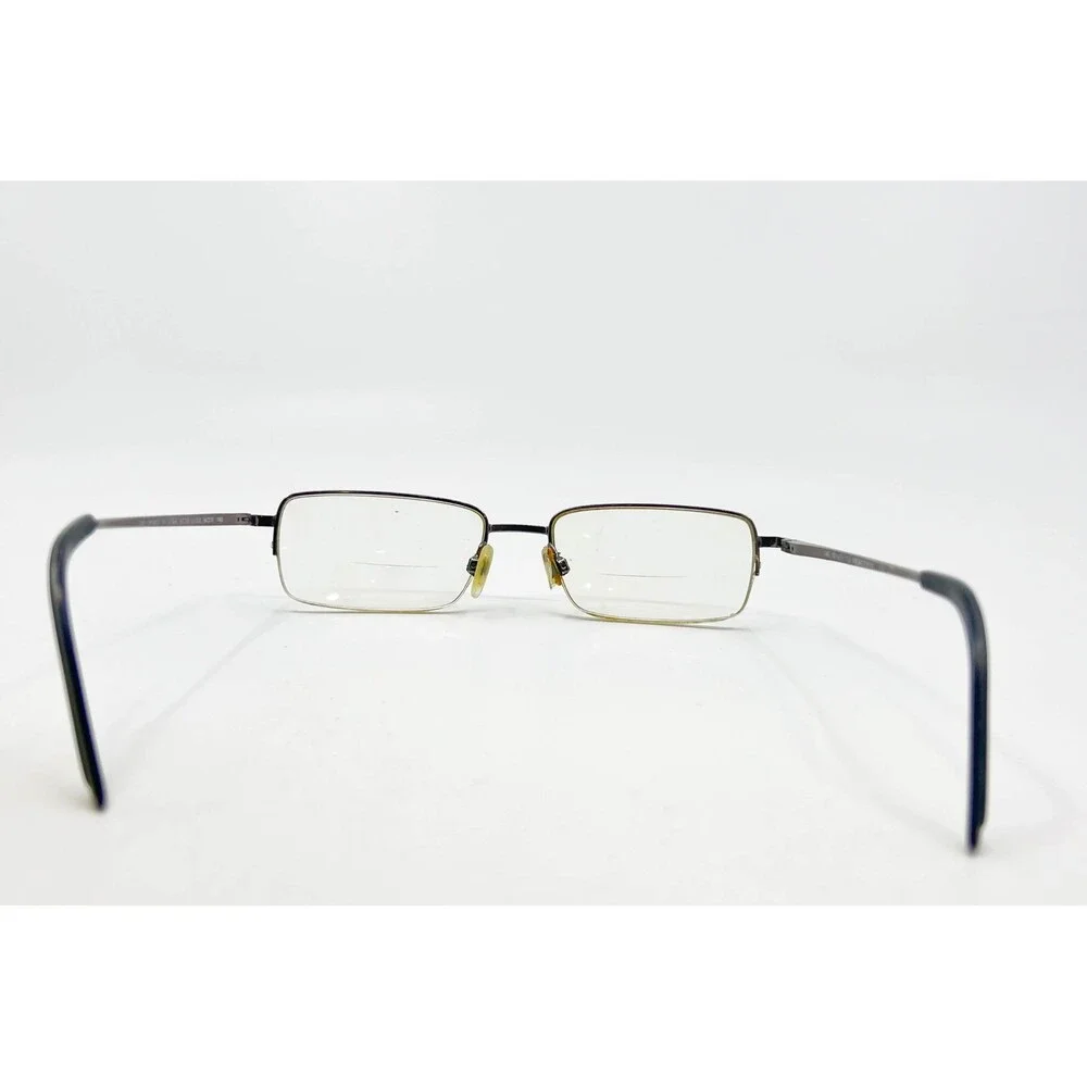 Kenneth Cole Reaction Eyeglasses Mens Brown Semi Rimless Rectangular 54-18-140